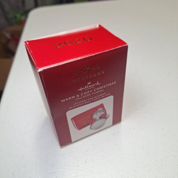 Hallmark Keepsake Warm‎ Cozy Christmas Ornament Snowman Hot Cocoa Winter Pillow - Picture 8 of 9